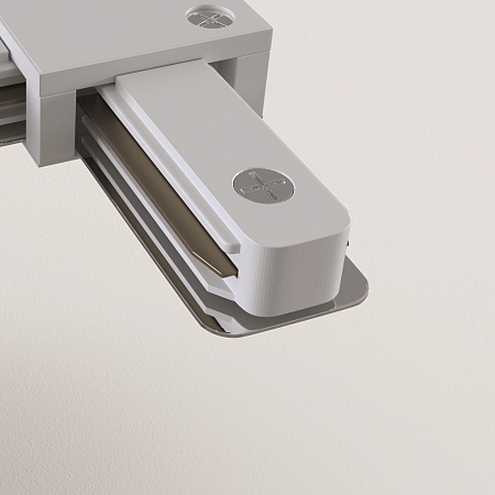 Коннектор L-образный Unity белый - фото