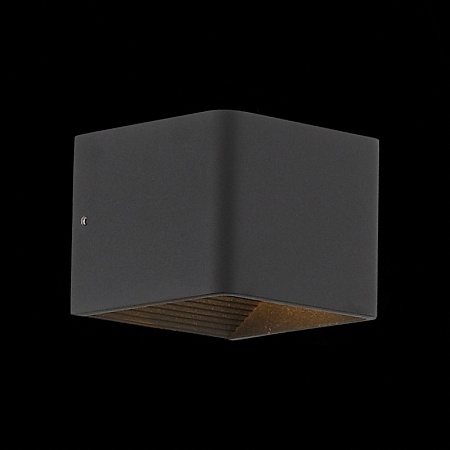 Светильник настенный ST-Luce Черный/Черный LED 1*6W 3000K SL455.041.01 - фото