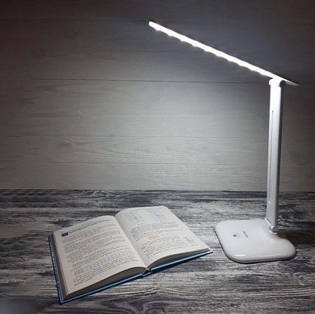 Настольный светодиодный светильник Feron DE1725 10W, 4000K, 100-240V, белый - фото