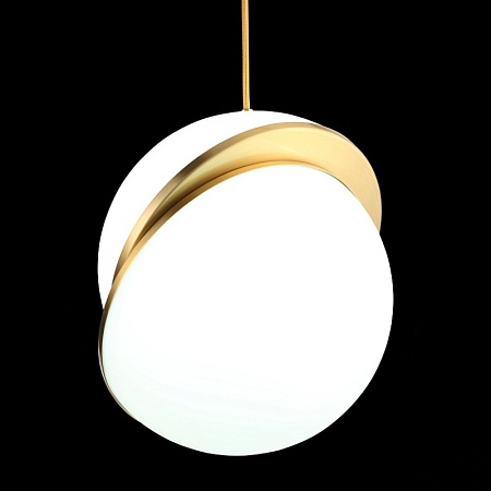 Светильник подвесной ST-Luce Латунь/Белый E27 1*60W SL1164.313.01 - фото