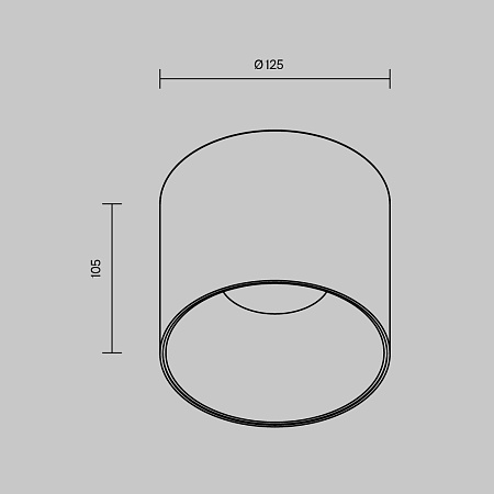 Потолочный светильник Technical Alfa LED C064CL-01-25W4K-D-RD-WB - фото