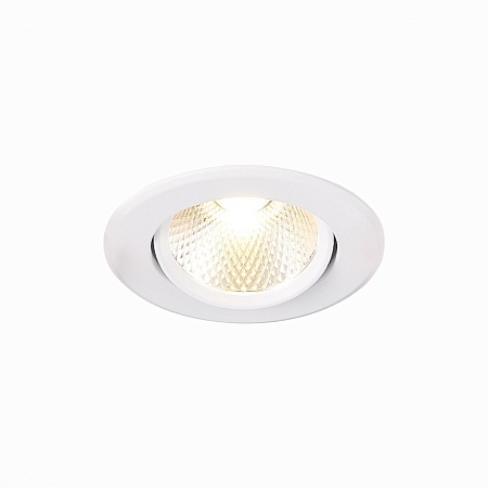 Св-к встр. Белый LED 1*8W 4000K 640Lm Ra80 36° IP20 D86xH50 220-240V ST211.548.08.36 - фото