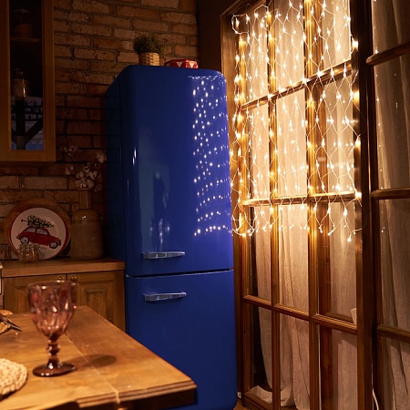 Светодиодная гирлянда Feron CL31 сеть 3х2,7м + 3м 230V мультиколор c питанием от сети, прозрачный шнур - фото