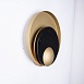 Бра Джаггер Black Wall Lamp Round Gold Imperiumloft 149472-22 - фото