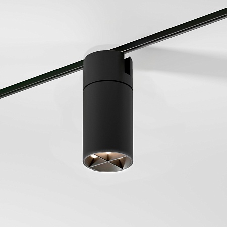 Slim Magnetic Трековый светильник с инновационной антибликовой решеткой 13W 4000K Kars черный 85524/01 Elektrostandard - фото