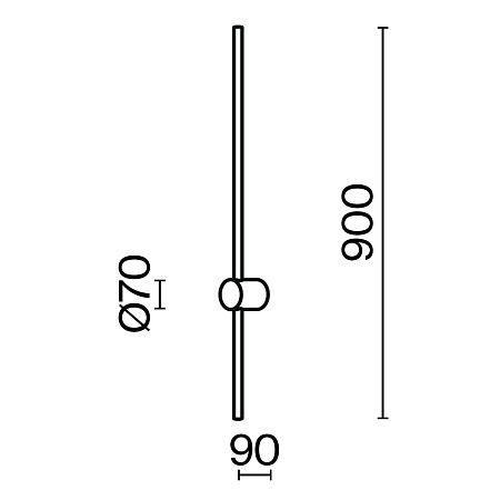 Настенный светильник (бра) Maytoni Light stick MOD237WL-L11BS3K - фото