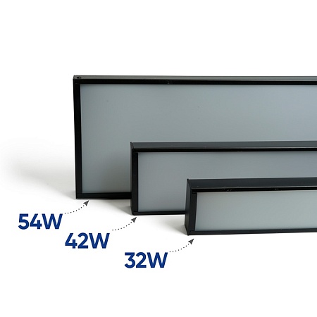 Светильник светодиодный линейный Feron.ONE AL4030 IP20 54W 6500K, рассеиватель матовый в стальном корпусе, черный 1200*40*200мм - фото