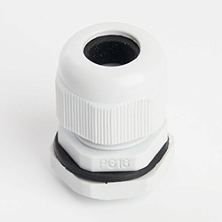 Сальник PG16 диаметр проводника 10-14 мм STEKKER, IP54, серый (DIY упаковка 2 шт) (без мембраны) - фото