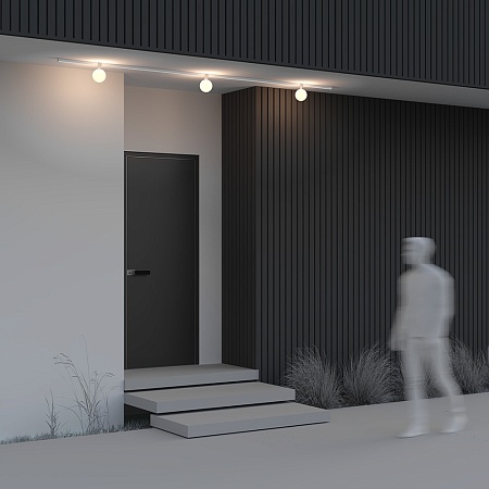 Уличный трековый светильник Outdoor O-TR01-1-S-9WW3K - фото