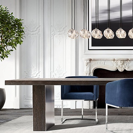 Люстра Boule De Cristal Linear Chandelier 6 Black Imperiumloft 84807-22 - фото