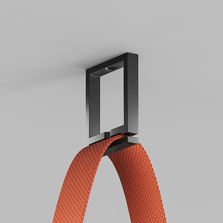 TR5518-BK Накладное крепление гибкого трека-ремня Belty, серия Base, H50мм, IP20, черный, пластик - фото