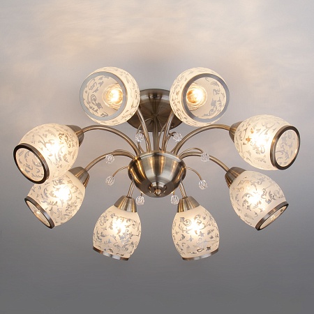 Потолочный светильник Eurosvet 30026/8 античная бронза - фото