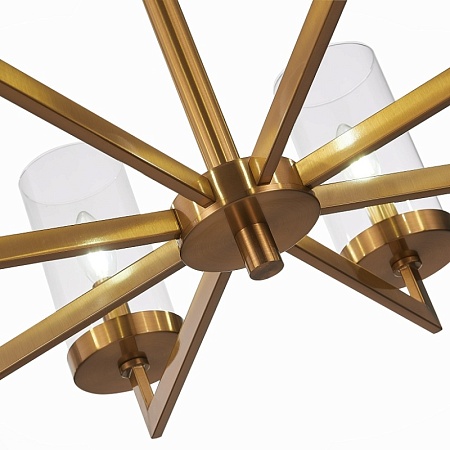 Люстра подвесная ST-Luce Латунь/Прозрачный E14 8*40W SL1171.303.08 - фото