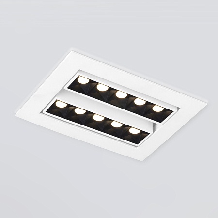 Встраиваемый точечный светодиодный светильник 9923 LED 20W 4200K белый/черный Elektrostandard - фото
