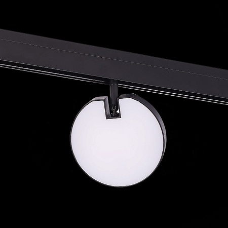 Магнитный трековый светильник Черный LED 1*15W 3000K 760Lm Ra>80 120° IP20 L150xW28xH21 ST359.436.15 - фото