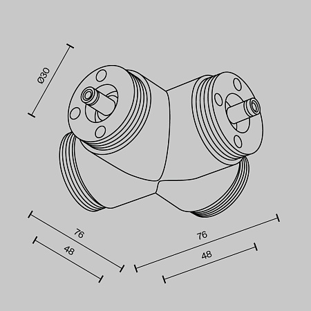 Комплектующие для систем освещения с токоведущими элементами Technical CA017TX-B - фото