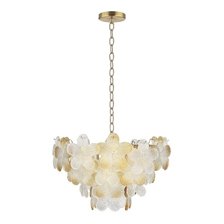 Светильник подвесной ST-Luce золотистый/Прозрачный, январный E14 6*60W SL6240.203.06 - фото