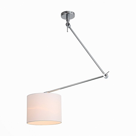 Светильник потолочный ST-Luce Хром/Белый E27 1*60W (из 2-х коробок) SL460.102.01 - фото