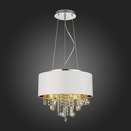 Светильник подвесной ST-Luce Хром/Белый, Золотистый, Прозрачный E14 4*40W SL1350.503.04 - фото