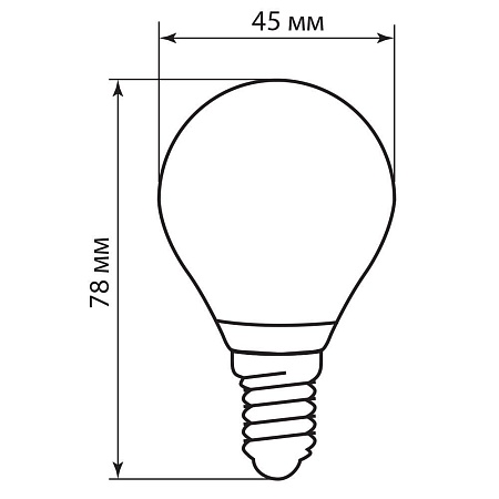 Лампа светодиодная Feron LB-61 Шарик E14 5W 230V 4000K - фото