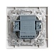 Переключатель перекрестный 1-клавишный STEKKER  PSW10-9009-01, 250В, 10А, серия Эрна, белый - фото