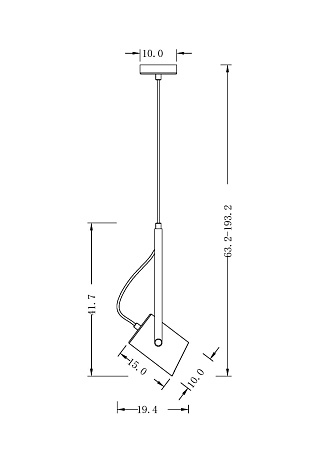 Подвесной светильник Freya Elori FR4004PL-01WB - фото
