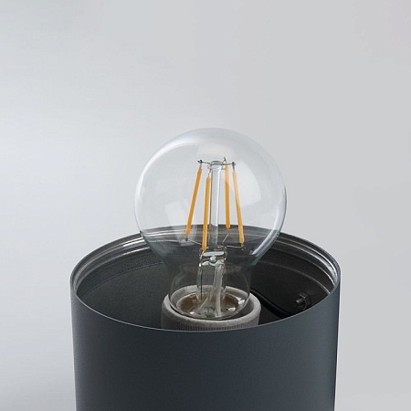 Светильник садово-парковый Feron DH0801, на стену вверх, E27 230V, черный - фото