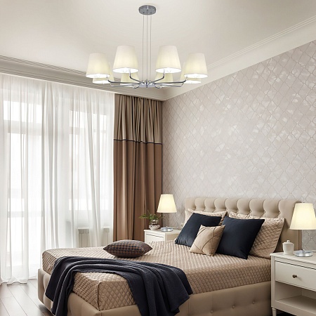 Подвесной светильник Eurosvet 60155/8 хром - фото