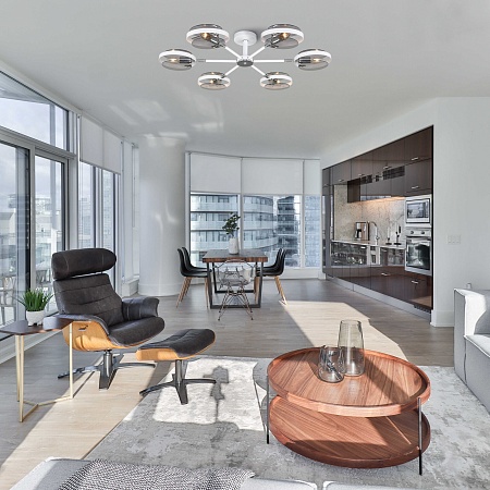 Потолочный светильник Eurosvet 70121/6 белый Smart - фото