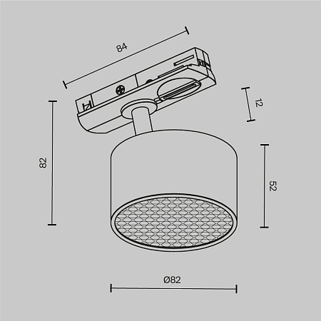 Трековый светильник Technical TR225-1-GX53-B - фото