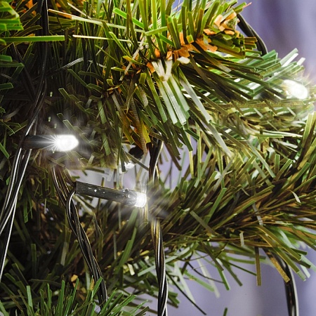 Светодиодная гирлянда Feron CL08 линейная 60м + 3м 230V 5000К, c питанием от сети, зеленый шнур - фото