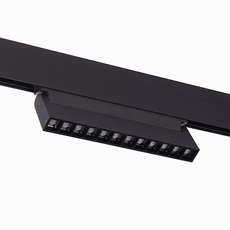 Магнитный трековый светильник Черный LED 1*12W 4000K 1 009Lm Ra>90 36° IP20 L219xW22xH1 ST364.446.12 - фото