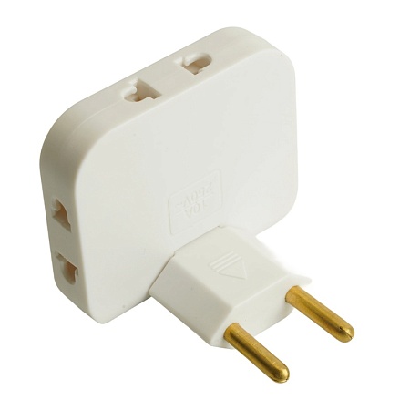 Разветвитель сетевой 3-местный б/з STEKKER ADP10-23-21, 250В, 10A, белый - фото