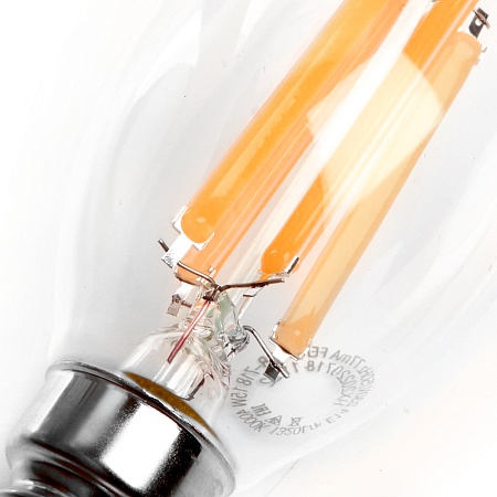 Лампа светодиодная Feron LB-718 Свеча на ветру E14 15W 230V 6400K - фото