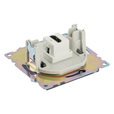 Розетка HDMI 2.1, Type A (механизм), серия Катрин, графит, GLS00-7118-06 - фото