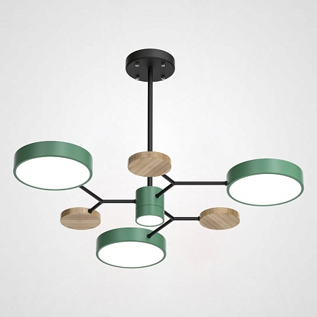 Люстра На Штанге Meade 4 Lamps Green Imperiumloft 207855-26 - фото