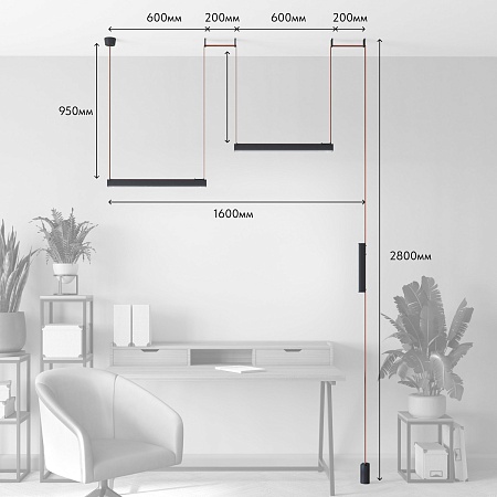 Трековый светильник Denkirs DK55SET18-01-BR - фото