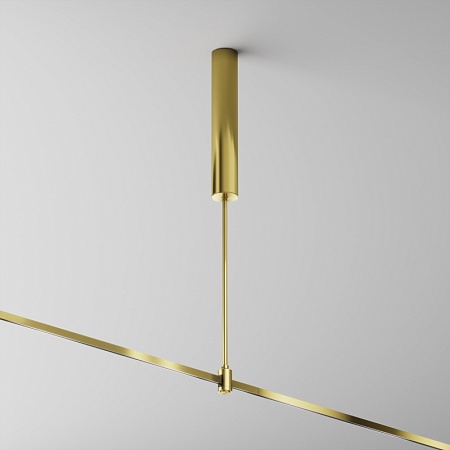 Основание потолочное Long 385мм для блока питания с вводом питания Flarity латунь - фото