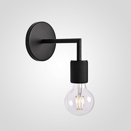 Бра Rh Utilitaire Single Sconce Black Imperiumloft 123284-22 - фото