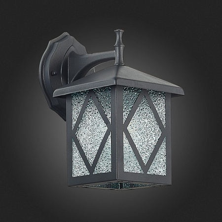 Светильник уличный настенный ST-Luce Черный/Черный, Прозрачный E27 1*60W SL084.411.01 - фото