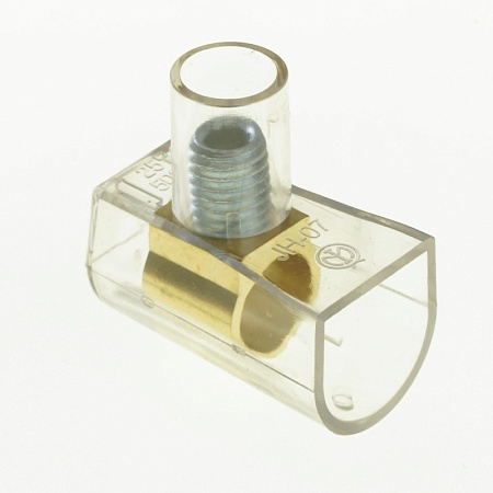 Зажим винтовой концевой изолированный КЗВИ-35 500В, 135А, 10 контактов, поликарбонат LD228-135А - фото