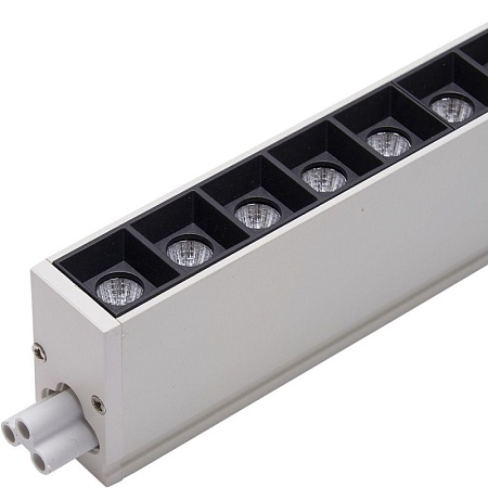 Светильник светодиодный линейный Feron AL4028 IP20 30W 6500K 1197*23*42мм в алюминиевом корпусе, с рефлекторами - фото