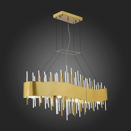 Люстра подвесная ST-Luce Матовое золото/Матовое золото,Прозрачный E14 8*40W SL1633.213.08 - фото