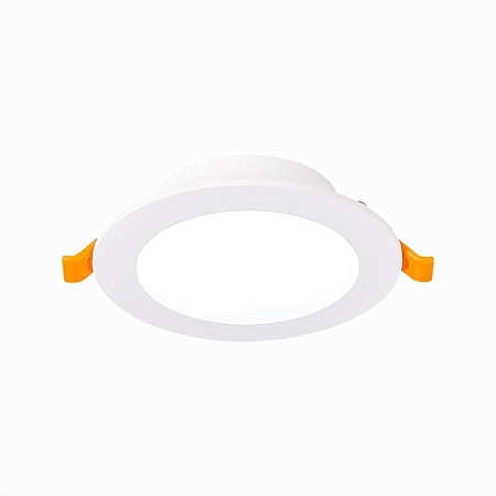 Св-к встр. Белый LED 1*8W 4000K 640Lm Ra80 110° IP20 D120xH30 220-240V ST210.548.08 - фото