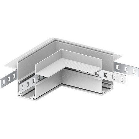 Соединитель угловой для низковольтного встраиваемого шинопровода, белый, LD2004 - фото