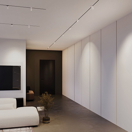 Mini Magnetic Трековый светильник 9W 3000K белый/черный 85203/01 Elektrostandard - фото