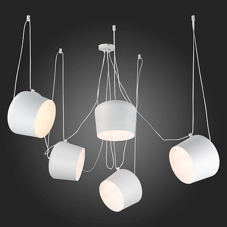 Светильник подвесной Белый/Белый E27 5*40W SLE120653-05 - фото