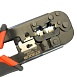 Кримпер STEKKER CTLS007 для обжима RJ разъемов RJ-45 (8P8C), RJ-12 (6P6C) и RJ-11 (6P4C и 6P2C), черный, красный - фото
