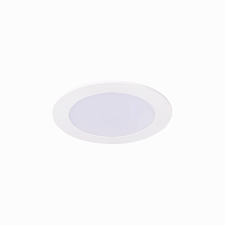 Св-к встр. Белый LED 1*6W 3000K 330Lm Ra80 110° IP20 D120xH8 90-265V ST209.538.06 - фото