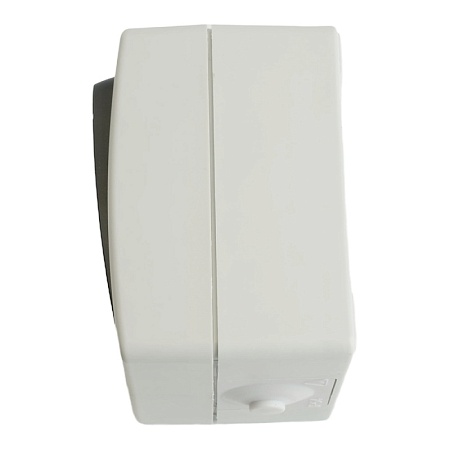 Выключатель 2-клавишный, STEKKER, PSW10-121-54, открытой установки, 250В, 10А, IP54, серый/графит - фото